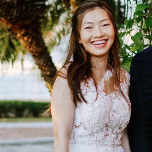 SOLD Illusion lace wedding jumpsuit with train